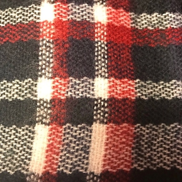 Plaid Cozy Chic Sweater Kimono Wrap O/S - Picture 8 of 8